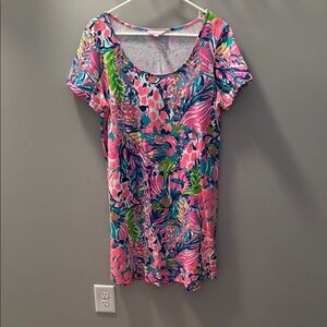 Lily Pulitzer Vibrant Floral Print Dress